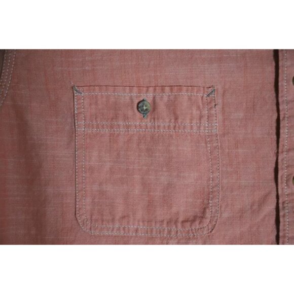 Pendleton Berkeley ButtonUp Shirt Men XL Red Spread Collared Short Sleeve Cotton - Picture 3 of 8